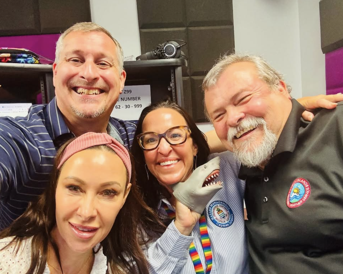 Z99 in studio with Hazard Management